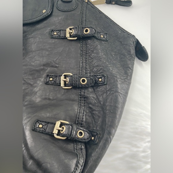 CYNTHIA ROWLEY Black Leather Vintage Women’s Shoulder - Picture 2 of 10